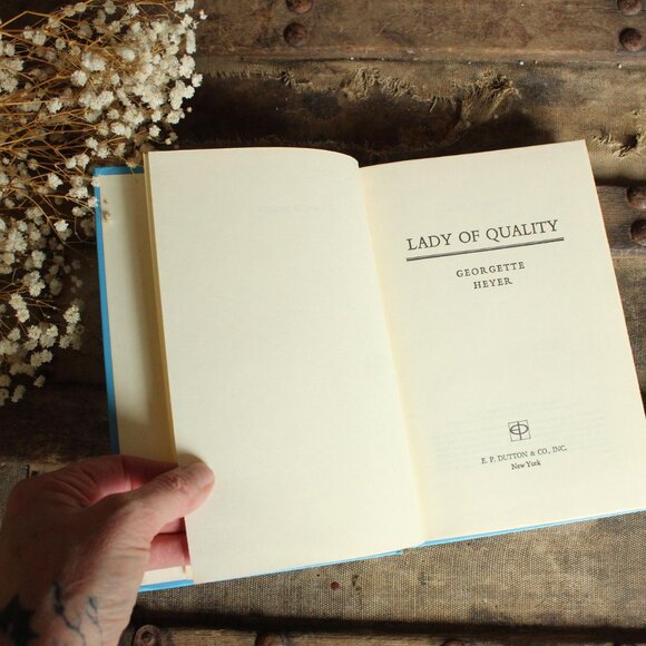 Vintage 1970s Book, Lady of Quality, Georgette Heyer, E. P. Dutton, romance - Picture 6 of 10